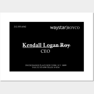 Kendall Logan Roy CEO Posters and Art